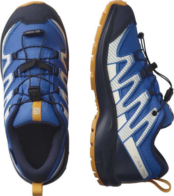 Взуття Salomon XA PRO V8 CSWP J - синій/помаранчевий