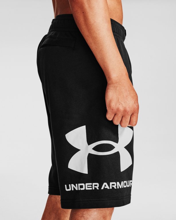 Kraťasy Under Armour Rival FLC Big Logo Shorts M - černá