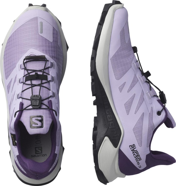 Obuv Salomon Supercross 3 GTX W - fialová/šedá