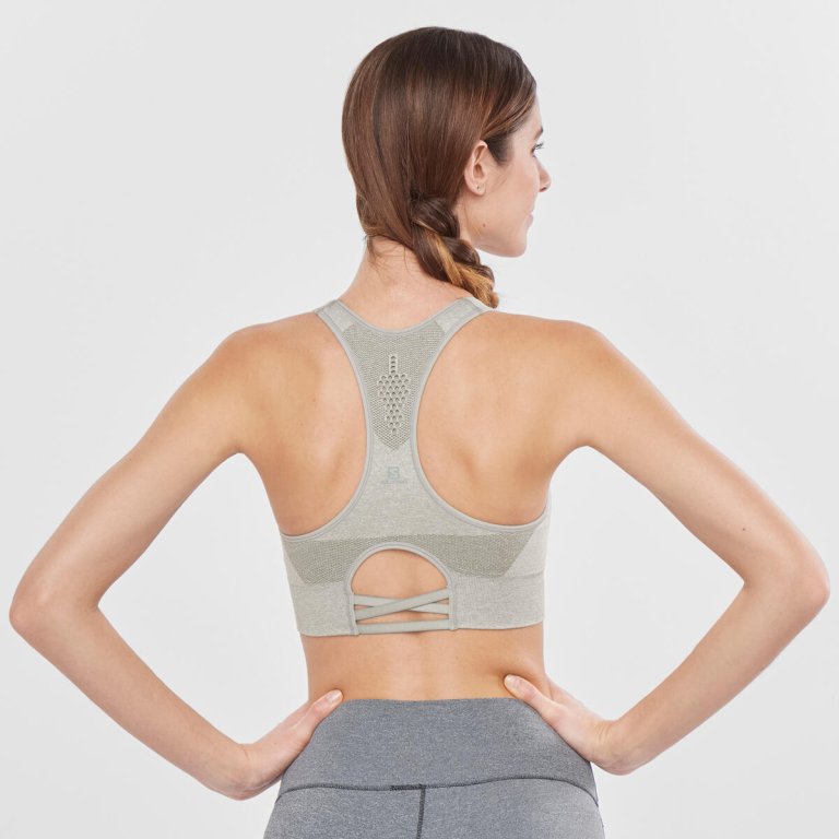 Бюстгальтер Salomon Elevate Move'on Bra W - сірий