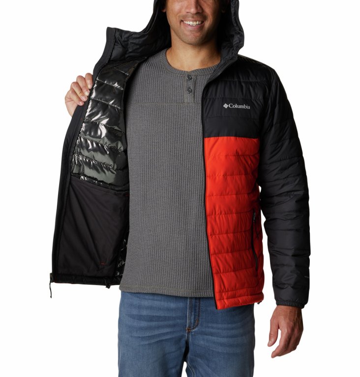 Куртка Columbia Powder Lite™ M - червоний/темно-сірий