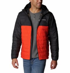 Куртка Columbia Powder Lite™ M - червоний/темно-сірий