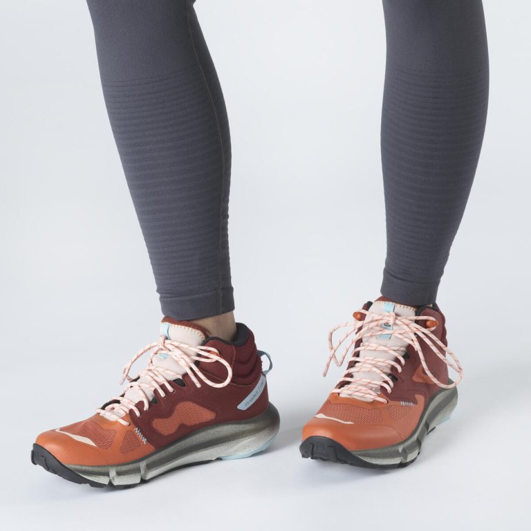 Взуття Salomon Predict Hike Mid GTX W - помаранчеві