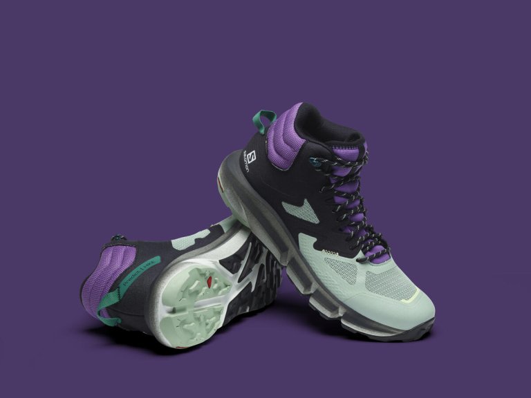 Взуття Salomon PREDICT HIKE MID GTX M - фіолетовий/чорний/зелений
