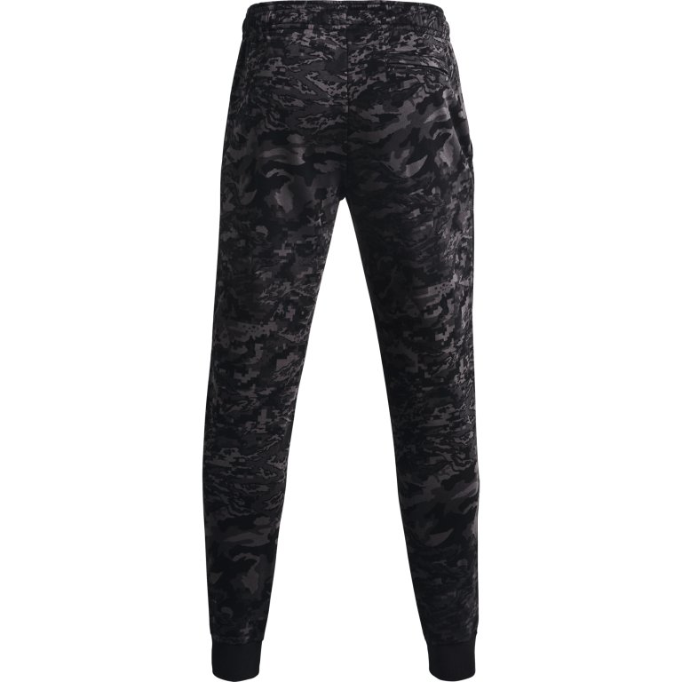 Tepláky Under Armour Rival FLC Camo Script JGR M - černá