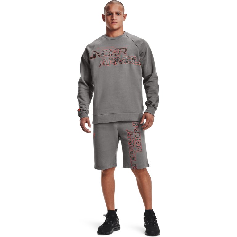 Світшот Under Armour Rival FLC Camo Script CRW M - сірий