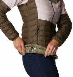 Куртка Columbia Powder Lite™ Blocked Jacket W - зелений/рожевий