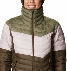 Куртка Columbia Powder Lite™ Blocked Jacket W - зелений/рожевий