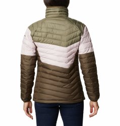 Куртка Columbia Powder Lite™ Blocked Jacket W - зелений/рожевий