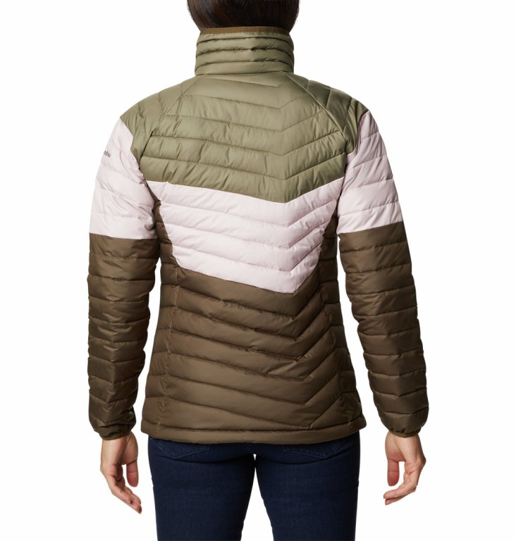 Куртка Columbia Powder Lite™ Blocked Jacket W - зелений/рожевий
