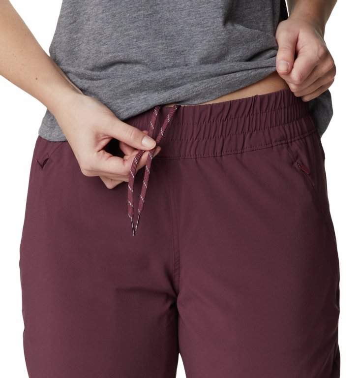 Kalhoty Columbia Pleasant Creek™ Warm Jogger W - tmavě červená (standardní délka)