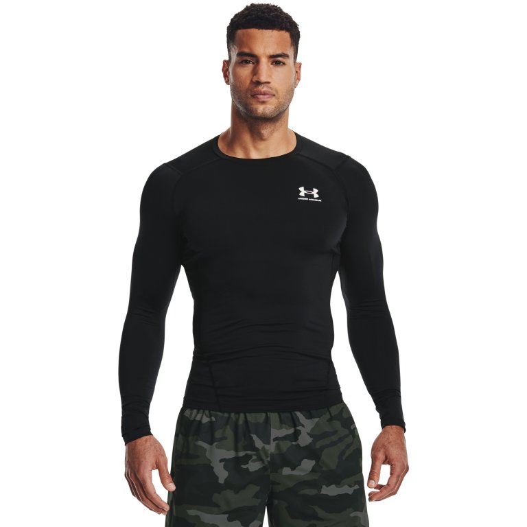 Футболка Under Armour HG Armour Comp LS M - чорна