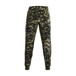 1366313-390_Pánské tepláky Under Armour Rival FLC Camo Script JGR M - zelená