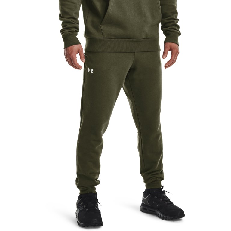 Tepláky Under Armour Rival Cotton Jogger M - zelená