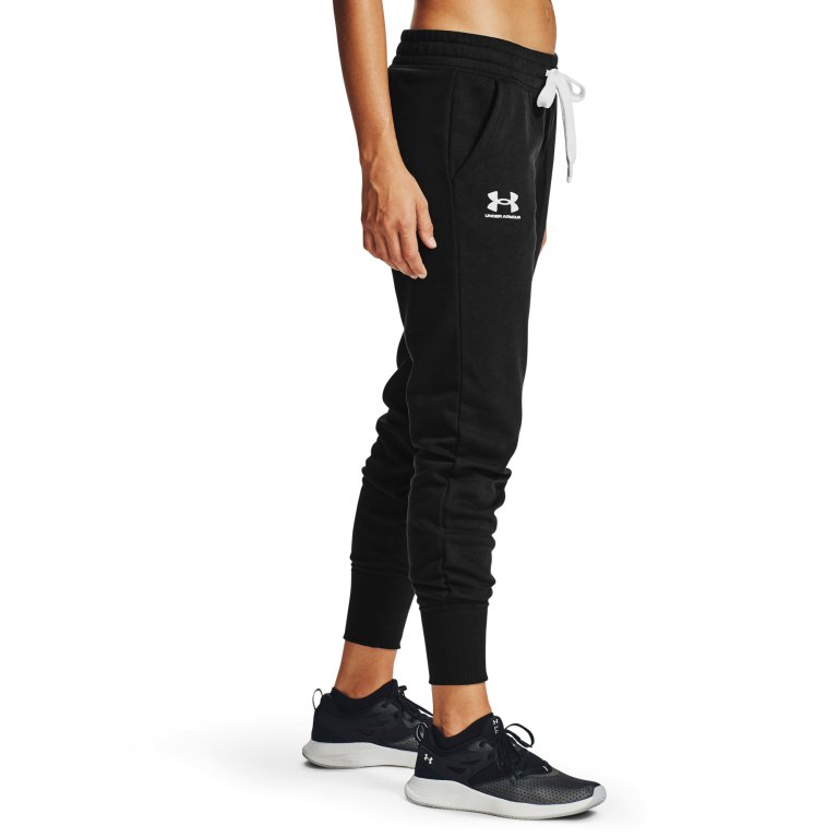 Джоггери флісові жіночі Under Armour Rival Fleece Joggers W - чорні
