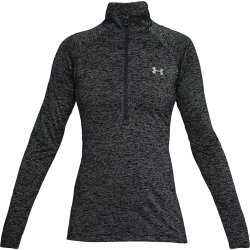 Футболка Under Armour Tech 1/2 Zip - Twist W - чорна