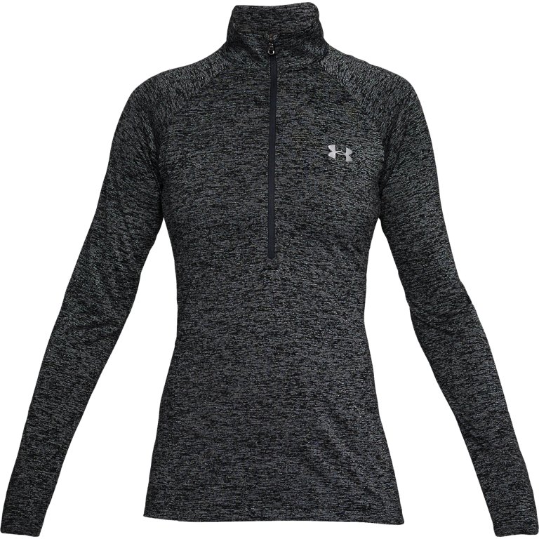 Футболка Under Armour Tech 1/2 Zip - Twist W - чорна
