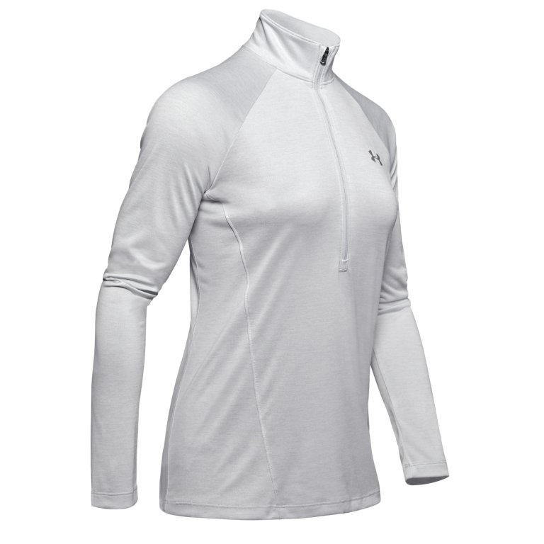 Футболка Under Armour Tech 1/2 Zip - Twist W - сіра