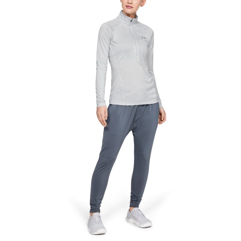 Футболка Under Armour Tech 1/2 Zip - Twist W - сіра
