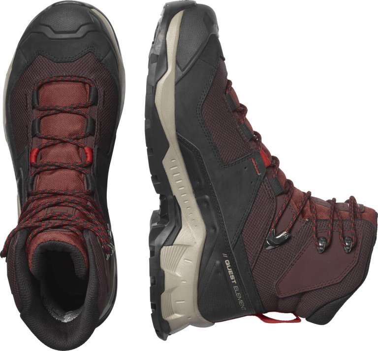 Взуття Salomon QUEST ELEMENT GTX M - бордовий/чорний/коричневий