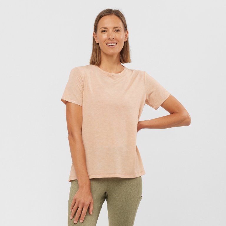 Футболка Salomon ESENTIAL SS TEE W - рожева