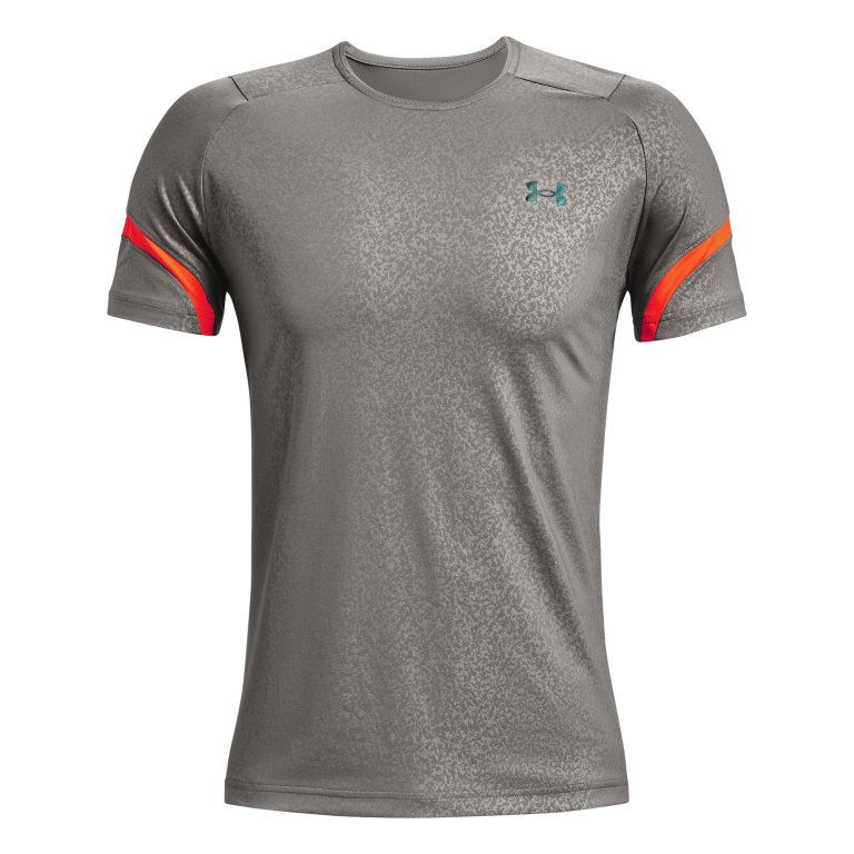 Футболка Under Armour Rush 2.0 Emboss SS M - сіра