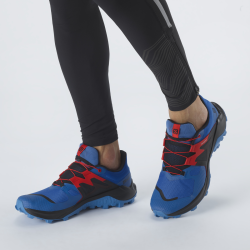 Obuv Salomon Wildcross 2 M - modrá/červená/černá