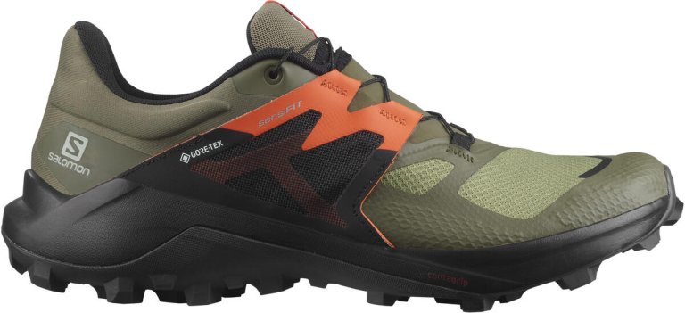 Obuv Salomon Wildcross 2 GTX M - zelená/černá/červená