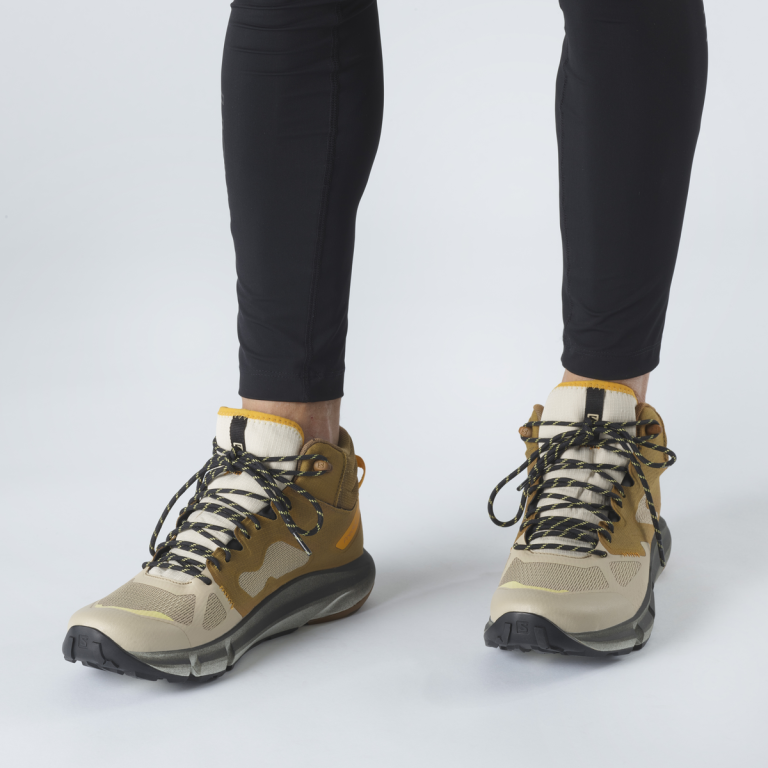 Взуття Salomon PREDICT HIKE MID GTX M - коричневий/жовтий