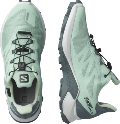 Obuv Salomon Supercross 3 GTX W - zelená/bíllá/šedá