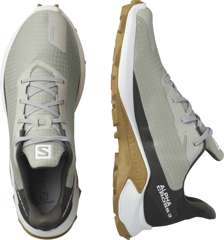 Obuv Salomon Alphacross 3 M - zelená/bílá/hnědá