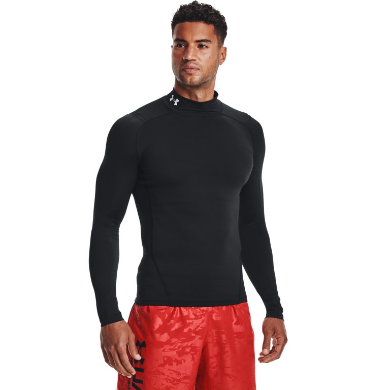 Футболка Under Armour HG Armour Comp Mock LS M - чорна