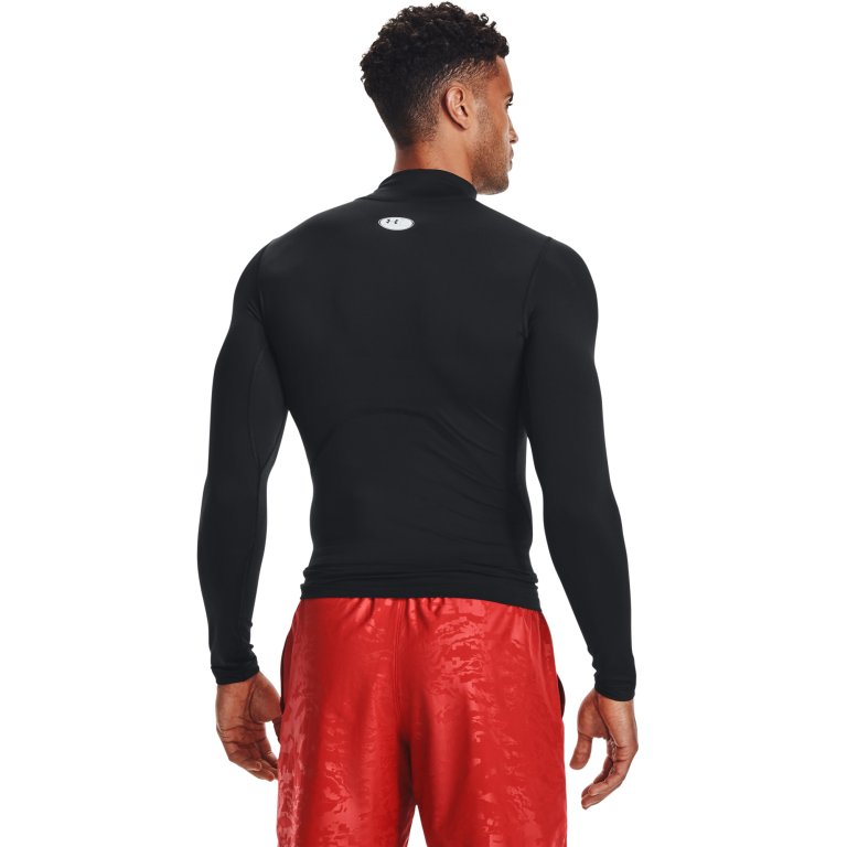 Футболка Under Armour HG Armour Comp Mock LS M - чорна