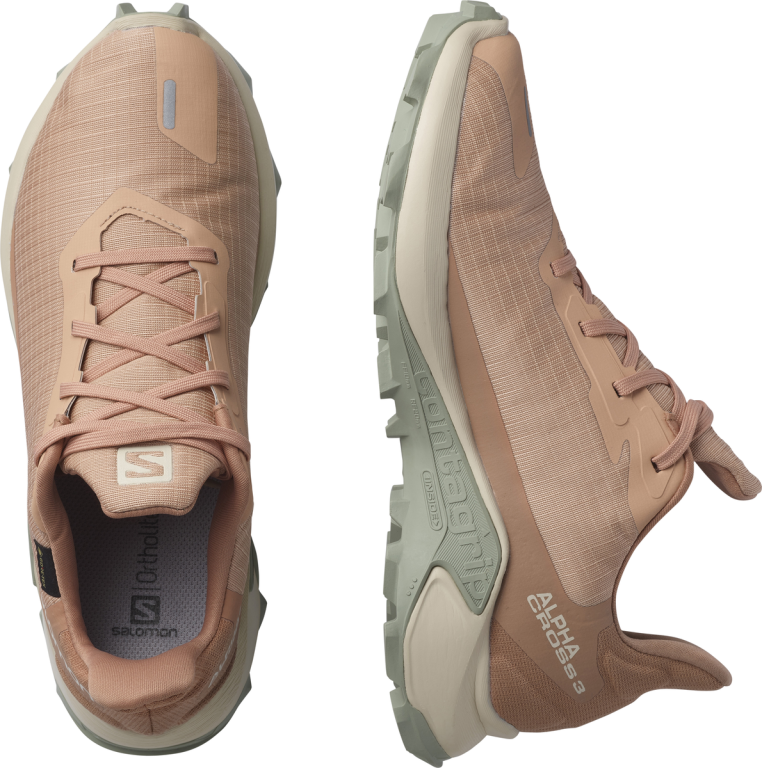 Obuv Salomon Alphacross 3 GTX W - růžová/šedá/červená