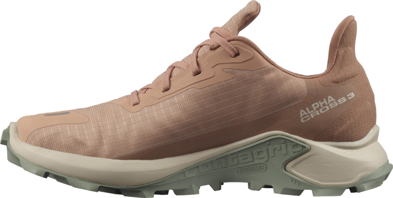 Obuv Salomon Alphacross 3 GTX W - růžová/šedá/červená