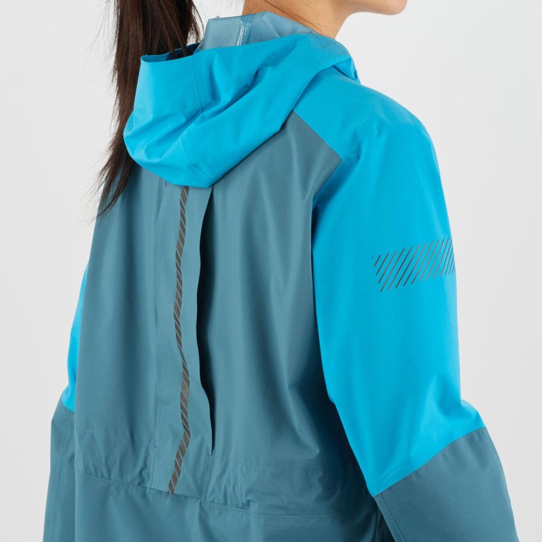 Куртка Salomon BONATTI TRAIL WP JKT W - синя