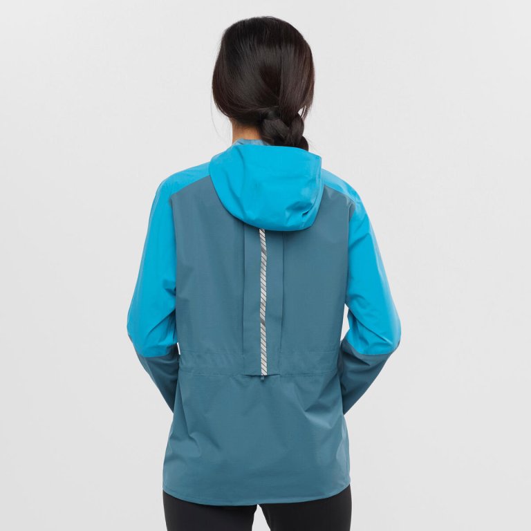 Куртка Salomon BONATTI TRAIL WP JKT W - синя