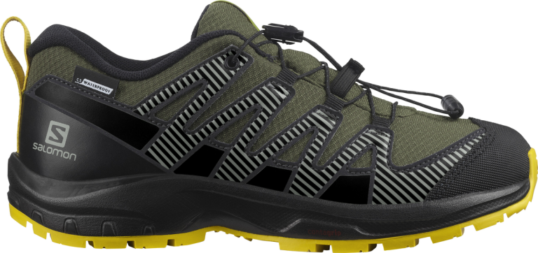 Взуття Salomon XA PRO V8 CSWP J - зелений/чорний/жовтий