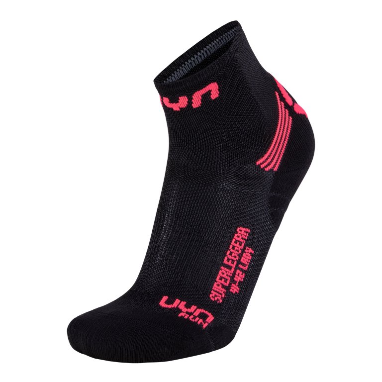 Шкарпетки UYN Run Superleggera Socks W - чорний/рожевий