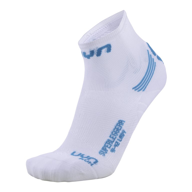 Шкарпетки UYN Run Superleggera Socks W - білі/бірюзові