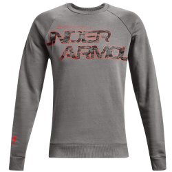 Світшот Under Armour Rival FLC Camo Script CRW M - сірий