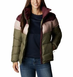 Куртка Columbia Puffect™ Color Blocked Jacket W - зелений/червоний/рожевий