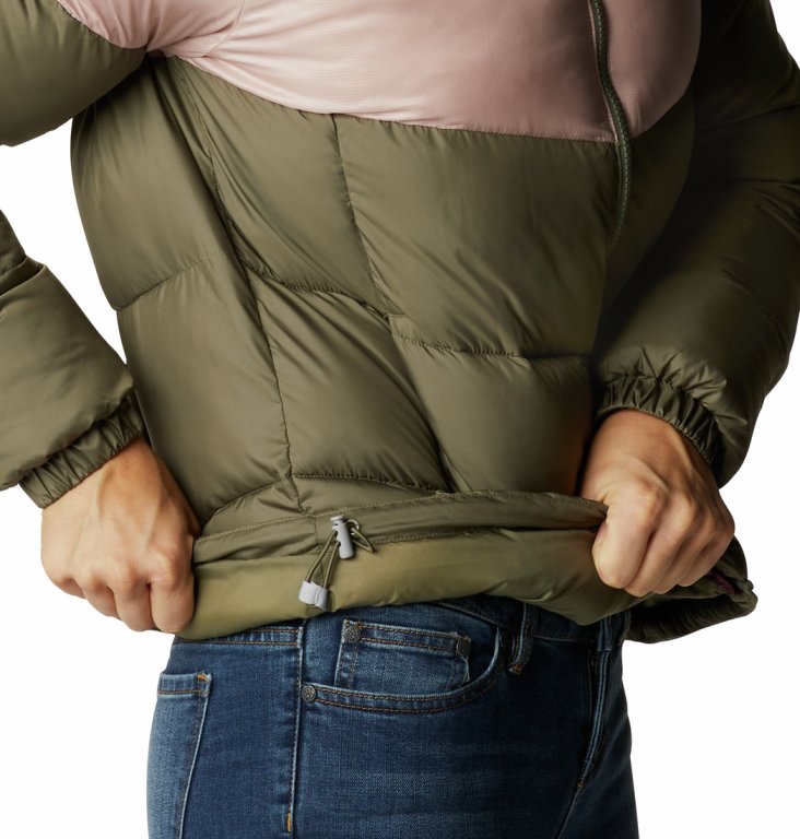 Куртка Columbia Puffect™ Color Blocked Jacket W - зелений/червоний/рожевий