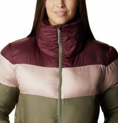 Куртка Columbia Puffect™ Color Blocked Jacket W - зелений/червоний/рожевий