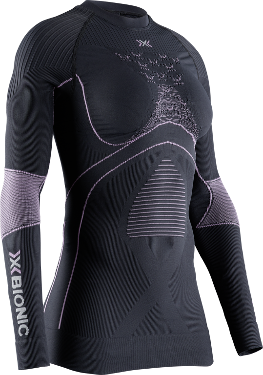 X-Bionic Energy Accumulator 4.0 Сорочка з круглою горловиною LG SL W - чорний/рожевий