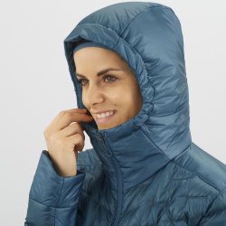 Куртка Salomon OUTLINE DOWN HOODIE W - синій