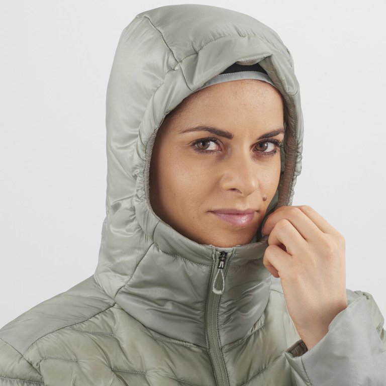 Куртка Salomon OUTLINE DOWN HOODIE W - сірий