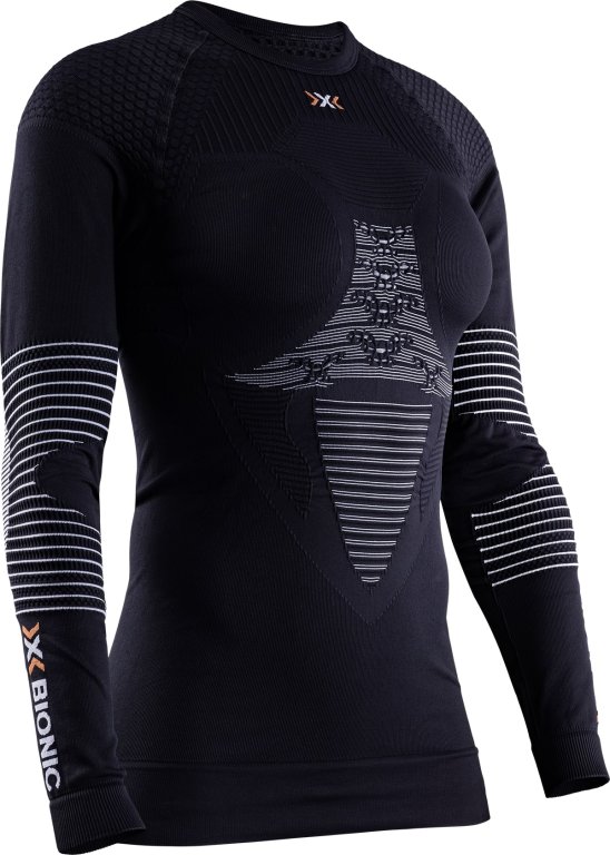 Tričko X-Bionic Energizer 4.0 Shirt Round Neck LG SL W - černá/bílá