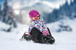 Sáňky Gizmo Riders Neon Grip - zelená