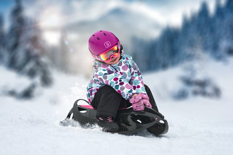 Sáňky Gizmo Riders Neon Grip - zelená